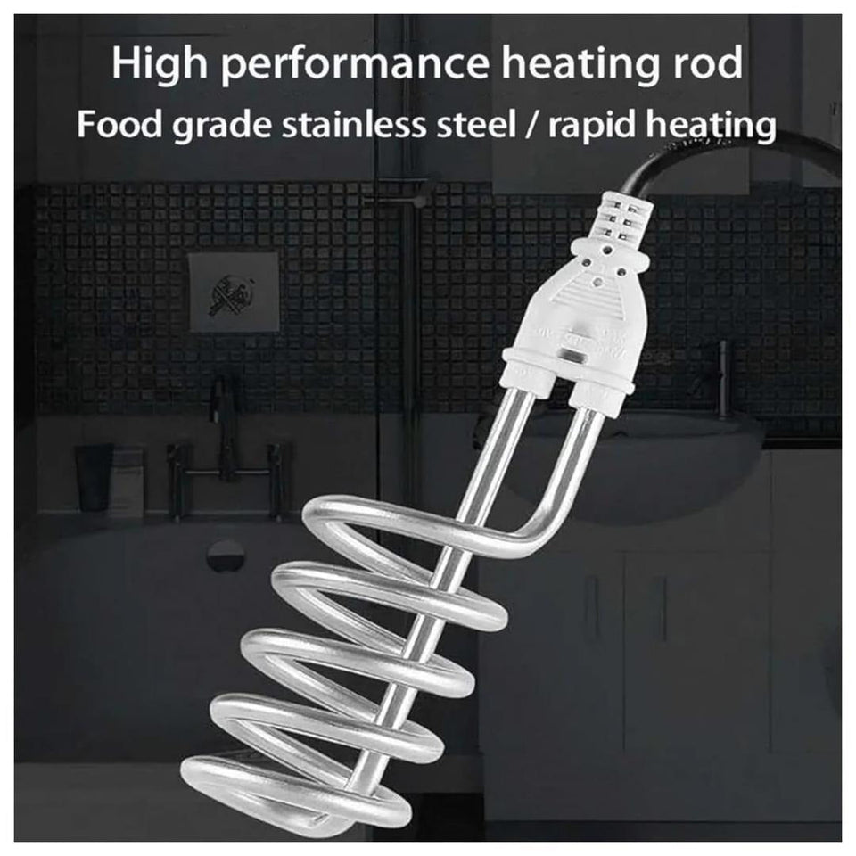 Shockproof Stainless Steel Electric Water Heating Rod 2000W – (اب کرنٹ کا خطرہ نہیں، شاک فری راڈ سے پانی گرم کریں 🔥)