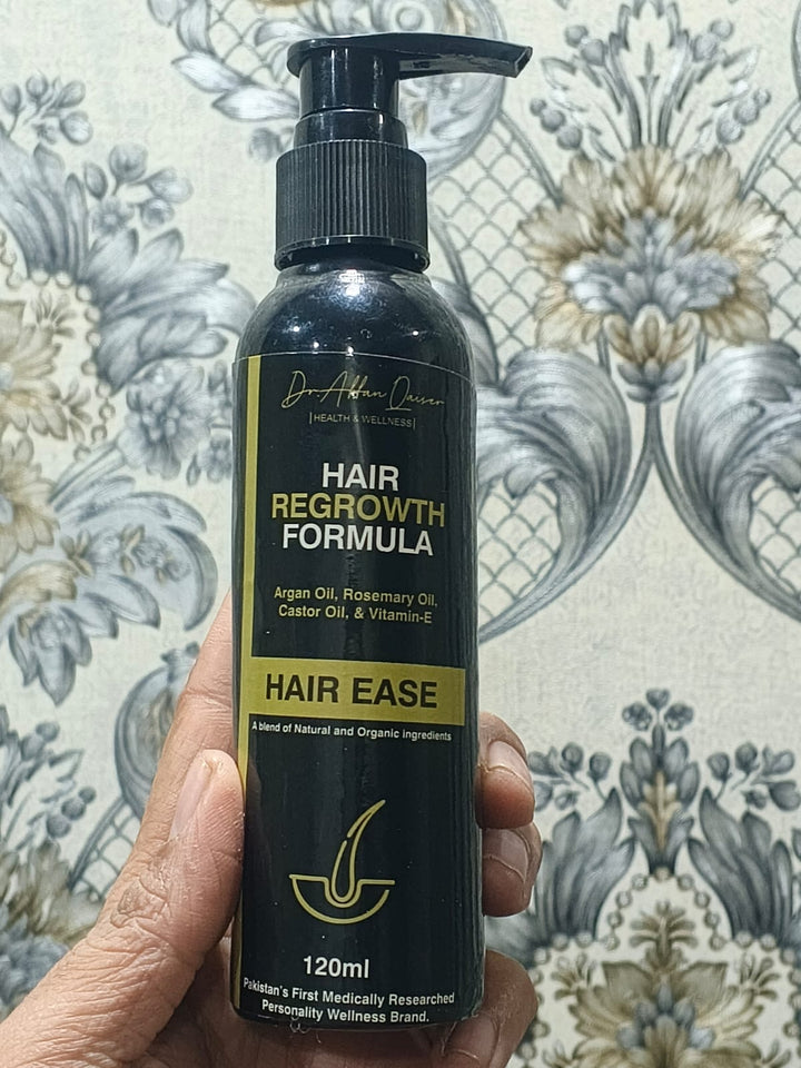 Dr. Affan Qaiser’s Hair Ease – Advanced Hair Regrowth & Scalp Revitalizing Formula | 120ml